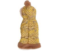 Pet Dog Tang Suit Cheongsam Ropa de Invierno Engrosada, Estilo Chino Festivo para el cumpleaños de la Fiesta de año Nuevo, Material de Felpa (S)