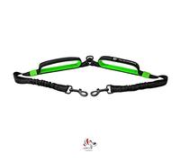 Pet Dreamland Exquisito acoplador doble para perros sin enredos giratorio para dos perros grandes. Accesorio de alta calidad para pasear fácilmente al perro. Te encantará este increíble equipo (negro