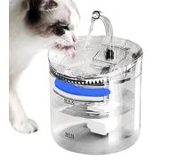 Pet Drinking Fountain, Automatic Water Dispenser, PC Smart Hydration Bowl, 2L Transparent Tank, Quiet Flow System, Easy to Clean, Perfect for Indoor Cats, Small Dogs, 6.5x6.5x6.1 Inches