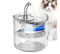 Pet Drinking Fountain, Automatic Waterer Bowls, 2L Smart Dispenser, Clear Hydration Station, 6,5 x 6,5 x 6,1 pulgadas, interior para puppy, Kitten, Dog, Gato, Home Accessory, Daily