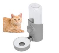 Pet Drinking Station, Dog Hydration Bowl, Cat Water Dispenser, Non Spill Waters Feeder, 7.87x7.09x3.39 Inches, Perfect for Cats, Dogs, Rabbits and Other Small Animals, Green & Grey