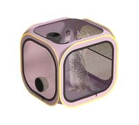 Pet Dryer Box, Grooming Crate, Portable Drying Cage, Anti Hair Scatter Design, Breathable Ventilation Panels, Home Grooming for Cats, Dogs, Puppies, 19.69x19.69x19.69 Inches