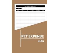 Pet Expense Log Book: A Complete Budget Planner for Dog, Cat & Small-Pet Owners to Record Monthly Spending and Keep Your Furry Friend’s Finances on Track