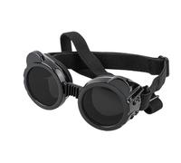 Pet Eye Gear - Anti Fog Shades, Stylish Dog Glasses, Flexible Strap Comfortable | Breathable Nylon Material Black White Colors Canine Feline Use Daily Walks Travel Sunshine Exposure