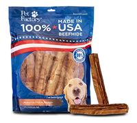 Pet Factory 100 % fabricado en Estados Unidos, rollos de 20 cm para masticar golosinas para perros, sabor a mantequilla de maní, 15 unidades
