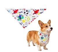 Pet Fashion Bandana, Soft Breathable Scarf, Washable Dog Neckerchief, Lightweight Comfortable Fabric Collar Accessory Stylish Outfit for All Breed Puppy Kitten Daily Travel Party Holiday Spring Summer