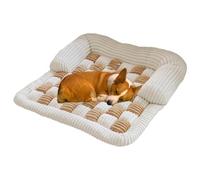 Pet Fashion Dog House Mat - Pet doog Sofa Cover, Soft Frannel Dog Bed | Square All-Season Plush Pet House Non-Slip Washable pet doog Mat, Comfortable Pet Sofa for Large Medium Small Pet Doog Beds