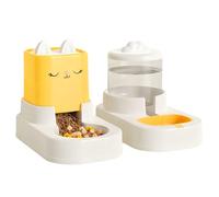 Pet Feeder - Cat Dog Food Dispenser with Waterer | Big Storage Container No Electrical Auto Feeding Bowl, Anti-Skid Base for Pets Indoor or Outdoor Use at Home Apartment and Garden