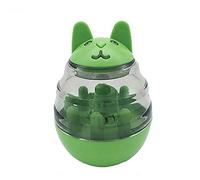Pet Feeder,Tumbler Juguetes Para Perros Y Gatos,AutomáTica Leak Food Ball,Cuatro Sonidos, Reducir El Aburrimiento, Desarrollar Inteligencia, FáCil De Limpiar/Verde / 9.4×13.5cm