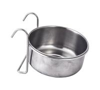 Pet Feeding Bowl - Detachable Stainless Steel Bowl with Hook | Hanging Feeder | Bird Dishes for Cage | Bird Bowls Stainless Steel Wide Mouth Spill Proof Holder Supplies Water Dispenser