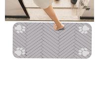 Pet Feeding Mat, Absorbent Cat Pad, Anti Slip Bowl Mat, Cat Feeding Mat with Comfortable and Large Capacity Design 23.62x35.43 Inches for Use Under Food and Water Bowls (1 Piece)