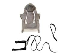 Pet Ferret Hoodie | 17x11x1cm Adjustable Comfortable Sweater Hoodie,Anti-Pilling Fabric Advantage Costume and Leashes Set | For Hamster Chinchilla Rabbits Puppy Kitten Bunny Small Animal
