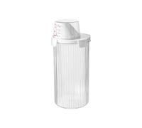 Pet Food Container, Airtight Storage Bin, Built Pour Spout, Measuring Cup Lid Dispenser, Compact Organizer Holder, 4L Capacity, for Dog Treats in Kitchen Pantry