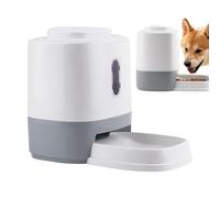 Pet Food Dispenser, 1,5 L Automatic Cat Feeder with Bowl, Press to Release Design, Slow Feeding Dish, 10,16 x 6,5 x 8,07 pulgadas Interactive Enrichment Toy, ideal para pequeñas medias