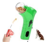 Pet Food Dispenser Launcher, Interactive Snack Shooter and Food Catapult, Cat Treat Shooter Gun, Cat Treat Gun, for Exercise, Play and Training (Green)