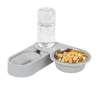 Pet Food Feeder, Water Dispenser, 25x13.5x20cm, Detachable Bowls, Non-Slip Base, Stainless Steel Design, Automatic Feeding, Ideal for Cats, Dogs, Small Pets, Lightweight