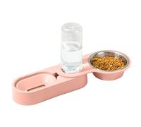 Pet Food Feeder, Water Dispenser, 25x13.5x20cm, Detachable Bowls, Non-Slip Base, Stainless Steel Design, Automatic Feeding, Ideal for Cats, Dogs, Small Pets, Lightweight