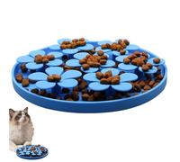 Pet Food - Food-Grade Silicone 20,3 x 20,3 x 1,8 cm | Nonslip Slow Feeder, Dog Puzzle Enrichment Toy | & Boredom Reducer, Foods Mat For Bathing, Grooming, Nail Trimming, Feeding