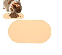 Pet Food Mat, aceite de prueba de silicona Bowl Pad, Soft Waterproof Feeding Tray with Collection Bag, No Lipstick Food & Water Placemat for gatos, Kittens, Puppies