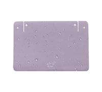 Pet Food Mat - PU Leather 17.8 Inch Spill Proof Feeding Pad | Dog Cat Bowl Placemat, Waterproof, Anti Slip, Oil Resistant, Feeding Station Mat For Kitchen Balcony RV Home Use