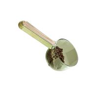 Pet Food Measuring Cup - Scoop With Wooden Handle, Built-In Sealing Clip | Feeding Tool For Dogs & Cats, Ideal For Kibble, Wet Meals, Rice, Flour, Grain & Kitchen Use