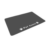 Pet Food Placemat, Anti Slip Water Dispenser Mat, 12 x 20 pulgadas impermeable Quick Drying, original y fácil de limpiar, silicona Dog Foods Mat for Floor Protection Pet Accessory