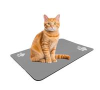 Pet Food Placemat, Anti Slip Water Dispenser Mat, 12x20in Waterproof Quick Drying, Authentic and Easy to Clean, Silicone Dog Foods Mat for Floor Protection Pet Accessory