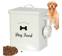 Pet Food Storage Bin - Tank Container Handle Design | Tool For Tablets Foods Laundry Detergent, Airtight Dispenser Lid Measuring Cup Kitchen Pantry Cat Dog Bird Seed Clear Sealing Box Bucket