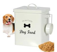 Pet Food Storage Containers - Sealed Dog Food Bucket, Portable Metal Container | Multi Functional Pet Fôood Storage System, Airtight Container Solution for Dog F́ood Tablets Laundry Detergent