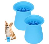 Pet Foot Cleaner, Dog Paw Washer, Paw Cleaning Cup, Puppy Feet Cleaning Tool with Innovative Massage Needle Design for Walks, Travel, and Camping, 3,54 x 3,54 x 4,92 pulgadas