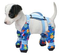 Pet Foot Cover, Non Slip Dog Paw Boot Leggings, Suspender Boots for Small, Medium & Large Dogs, Indoor Outdoor Protector, Dirty-Proof for Hiking, Running, Acrylic Fibre