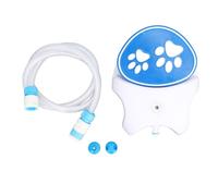 Pet Foot Pedal Water Dispenser, Outdoor Plastic Fountain with Push Button Spout and Hose Connection, 26.5x21x8cm Basin for Patio or Garden Use