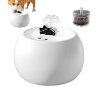 Pet Fountain, Cat Drinking Fountain with Rechargeable Electric Water Dispenser, 3D Design with Long-Lasting Filter and Smart Sensor, Quiet Flowing Waterer For Kitten Puppy Drinking At Home