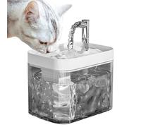 Pet Fountain Water Bowl, Dog Drinking Dispenser, Pet Water Dispenser, Automatic Pet Fountain, Pet Hydration Station, Automatic Transparent Design Drinking Dispenser for Small Medium Cats Pets