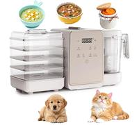 Pet Fresh Maker, máquina de cocción 7 en 1, Panel fácil de un Toque, golosinas para Gatos DIY, con 10 Tipos de Alimentos caseros para Mascotas y Recetas caseras, Set de Regalo de cumpleaños