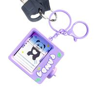 Pet Game Machine Keychain - Panda Flipping Animator Keyring Charm | Animation Page Turning Toy Keychain For Backpack Bag Pendant | Lindo PVC Alloy Key Fob For Adults Kids | Fun Anti-Lost Accessory