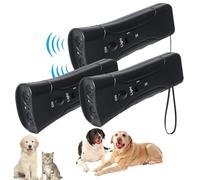 Pet Gentle Anti Barking Device, PetGentle Sonic Emitter Dog Training Tool - 3 Training Modes, Pet Training Tool with Light, Sonic Emitter, for Puppies & Dogs (3-PCS)