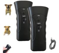 Pet Gentle Anti Barking Device, Petgentle Ultrasonic Pet Trainer For Dogs, Instantly Stop Barking & Other Bad Behaviors with 1 Click of A Button, For All Dogs (2pcs)