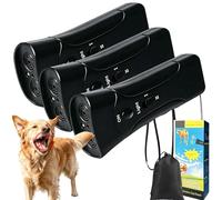 Pet Gentle Dog Training, dispositivo anti ladridos suave para mascotas con linterna LED, dispositivo antiladridos para perros, 3 modos de entrenamiento, rango de 33 pies para corregir el mal