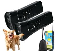 Pet Gentle Dog Training, dispositivo anti ladridos suave para mascotas con linterna LED, dispositivo antiladridos para perros, 3 modos de entrenamiento, rango de 33 pies para corregir el mal