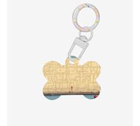 Pet Go ID Tags Enter The Maze of Thinking - Etiquetas personalizadas para perros y gatos, acrílico en forma de hueso, color blanco, mediano