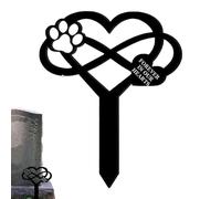 Pet Grave Marker, Memorial Dog Head Stone, Acrylic Sign Grave Stake, Ideal for Lawn Ornaments, Pet Tombstone for Cats and Dogs Remembrance and Garden Decoration