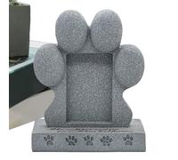 Pet Graveyard Dog - Piedra de jardín con forma de resina, lápida resistente a la intemperie para exteriores | Marcador conmemorativo decorativo, recuerdo de tributo de grabado personalizado para