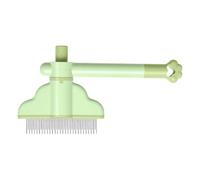 Pet Grooming Brush - Cat and Dog Hair Comb for Indoor Outdoor Use | Non-Slip Comfortable Lightweight Bristle Brush with Gentle Massage Function for Puppies Kittens and Adult Pets