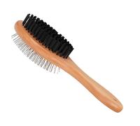 Pet Grooming Brush - Doble cara Comfort Grip | Cepillo de perro con masaje Bristles para el pelo largo, Puppy Kitten Bathing Tool with Easy Handle for Outdoor Home Bathroom Cleaning and Daily Use