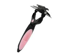 Pet Grooming Brush, Dog Knot Remover, Pet Knot Remover, Dog Grooming Rake, Cat Deshedding Tool, Portable Grooming Tool, Pet Deshedding Comb for Cats, Dogs, Puppy, Pets (Green, Blue, Pink)