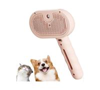 Pet Grooming Brush for Cats and Dogs, Rechargeable Self-Cleaning Hair Removal Comb, Pink, with Spray Function and Steam Technology