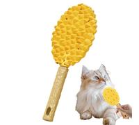 Pet Grooming Brush | Gentle Pet Grooming Brush | Durian Shape Brush | Soft Cat Brush | Cat Shedding Brush Effective Removal And Deshedding For Long Hair Cats