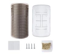 Pet Grooming Brush, Self Cleaning Slicker Comb, 8,5 x 13 cm / 3,34 x 5,1 In, with Wall Mounted Hair Removal Care Design Unit, Easy Press Clean Gear, Versatile Pet Grooming Tool for Indoor Outdoor Use