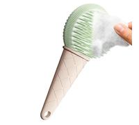 Pet Grooming Brush - Soft Bristle Hair Comb, Gentle Skin Massage Tool, Comfortable Handle Design | for Cats Dogs Small Medium Large Breeds Indoor Outdoor Use